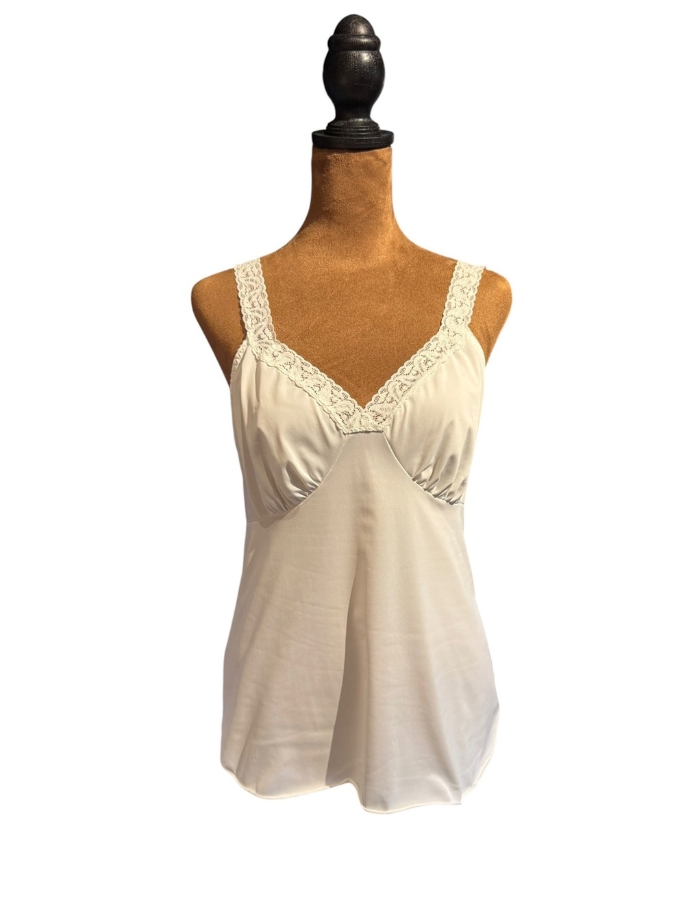 Shadowline White Lace Trim Camisole